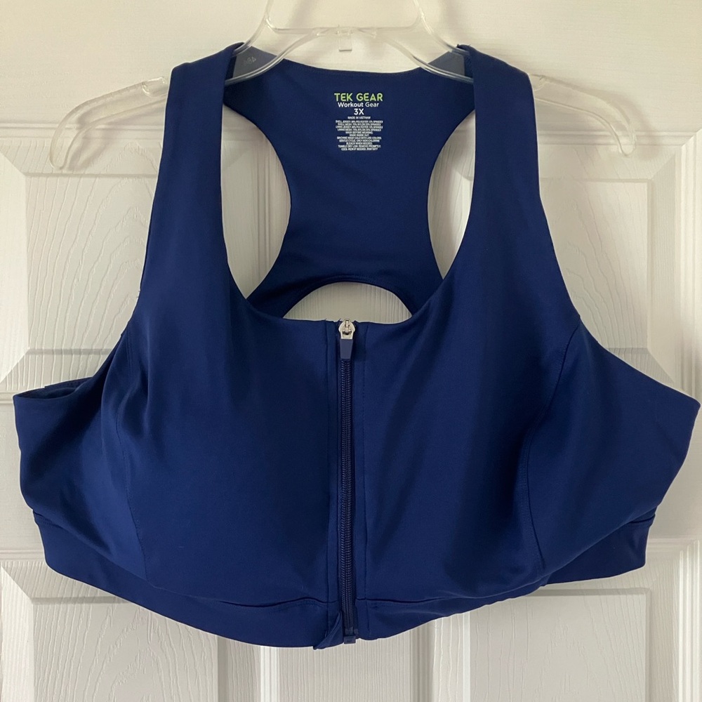 Tek Gear Blue Racerback Sports Bra